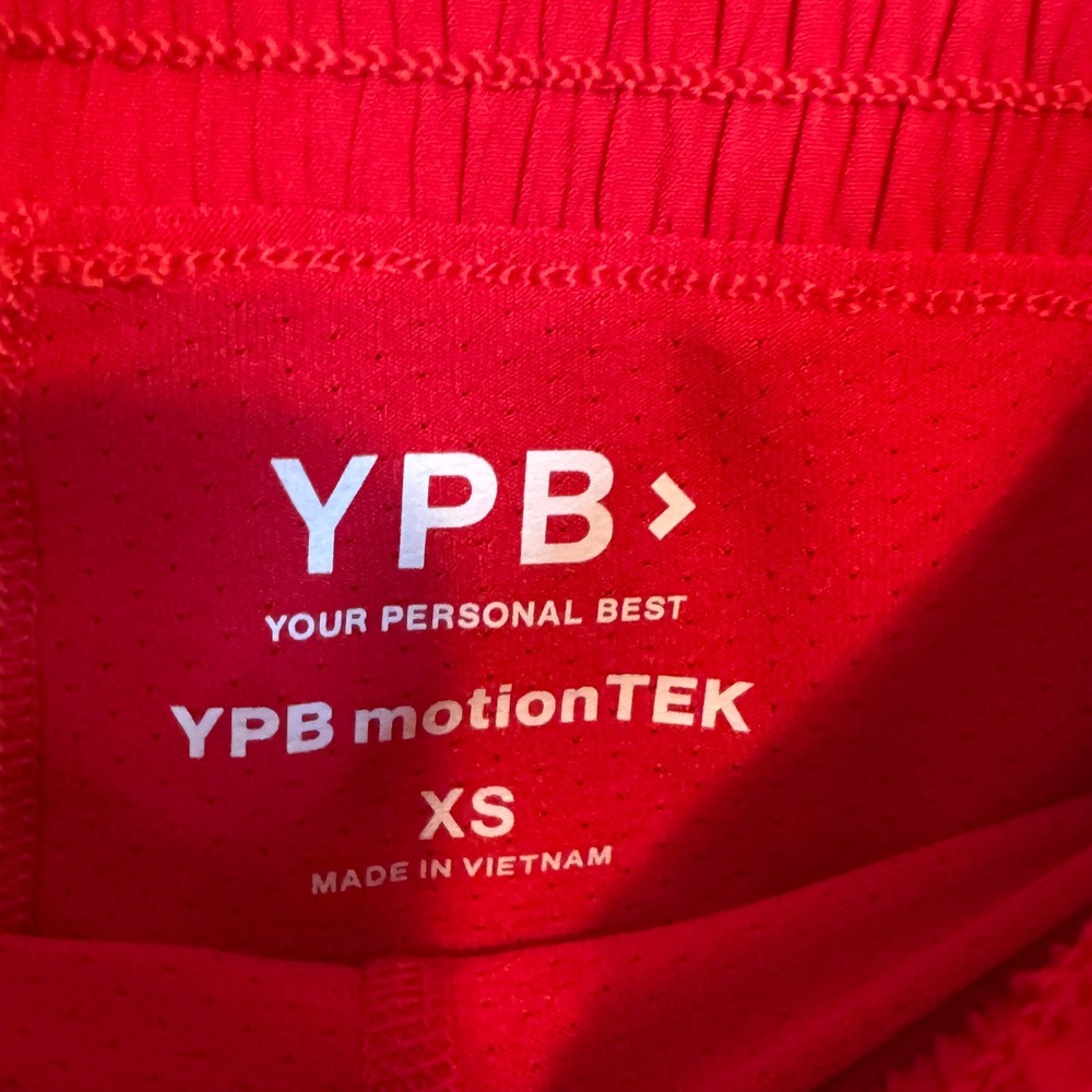 YPB Womens Red motionTEK Activewear Training Athletic Running Shorts Red Size XS - Picture 3 of 6